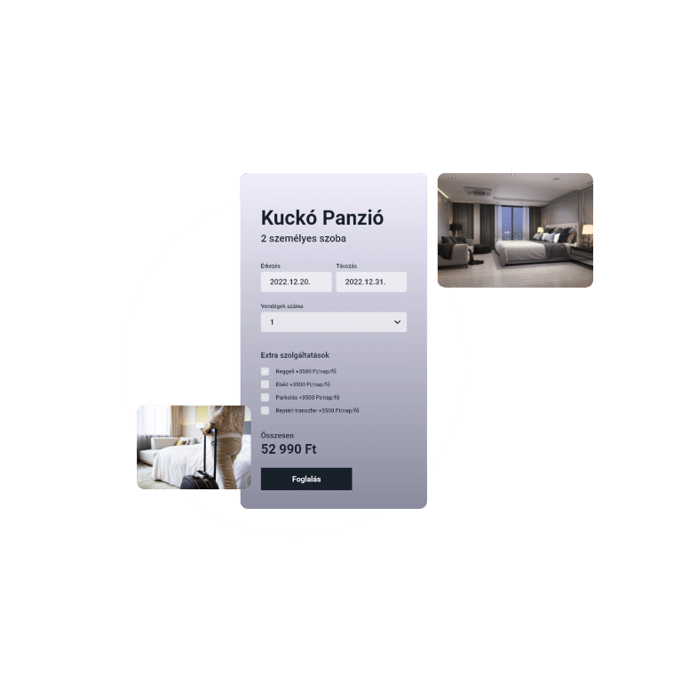 Szállás foglalása